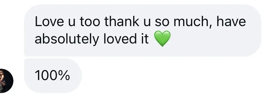 Message after day three