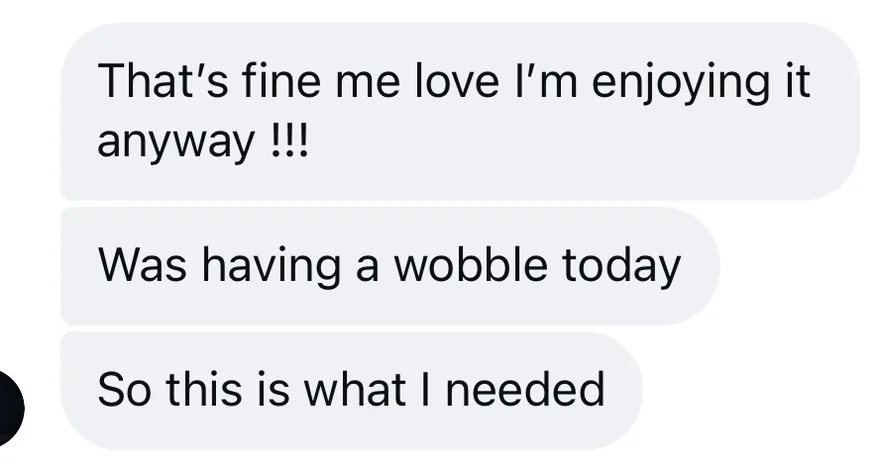 Mid-programme message