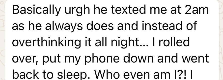 Message from a client