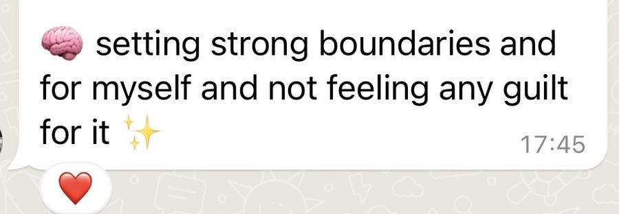 Message from a client