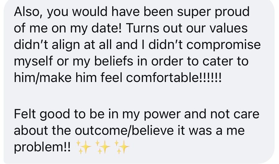 Message from a client